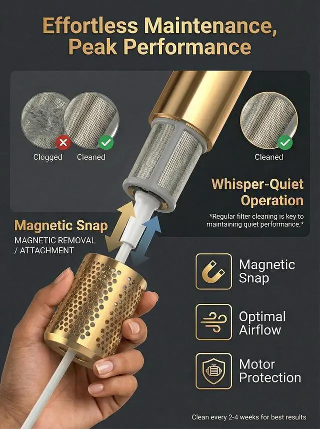 Alt view image 7 of 7 - High Speed Hair Dryer with Diffuser, 110,000 RPM Brushless Motor Ionic Blow Dryer for Fast Drying, 200M Negative Ions Quiet Lightweight Travel Hairdryer for Curly Hair