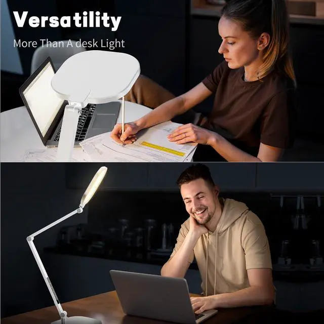 Alt view image 2 of 7 - LED Desk Lamp for Home Office, Soft Edge-lit Design, Modern Style