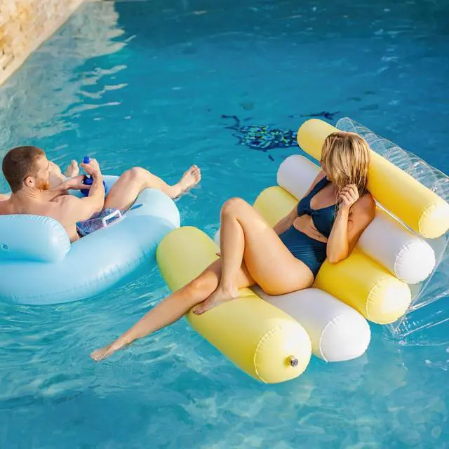 Alt view image 7 of 7 - Motorized Pool Float with 12V Propeller and Cup Holder