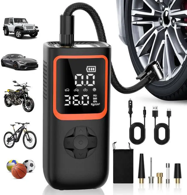 Main image of 150PSI Tire Inflator, Portable Air Pump for Car Tires