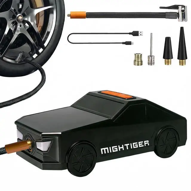 Main image of Tire Inflator Car-Shaped Air Pump with Bluetooth Gifts for Driver