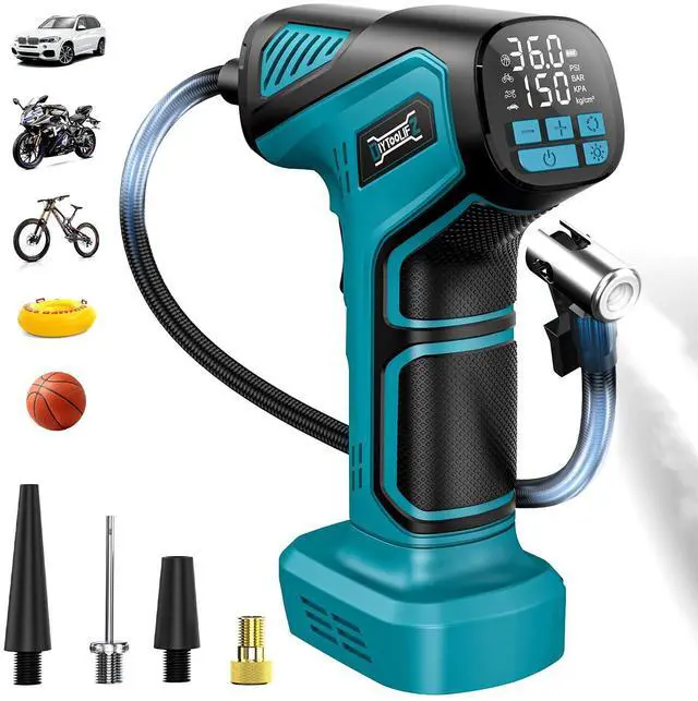 Main image of 150PSI Cordless Tire Inflator Compatible with Makita 18V Battery
