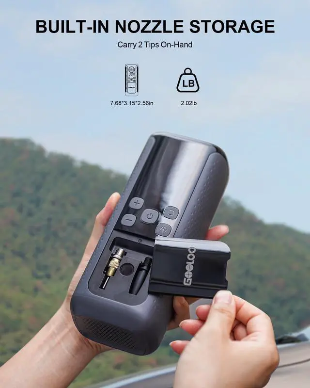 Alt view image 6 of 7 - GT160 DUAL Heavy-Duty Tire Inflator Portable Air Compressor