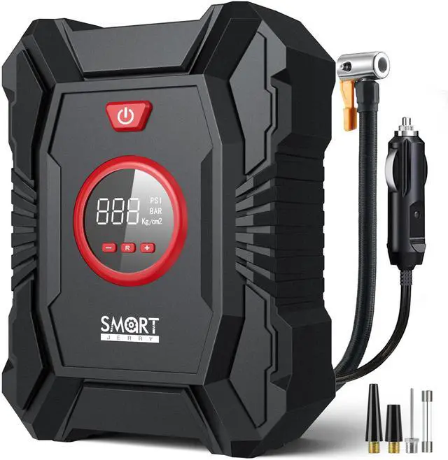 Main image of Portable Tire Inflator for Car, 12V Air Compressor, Max 100 PSI