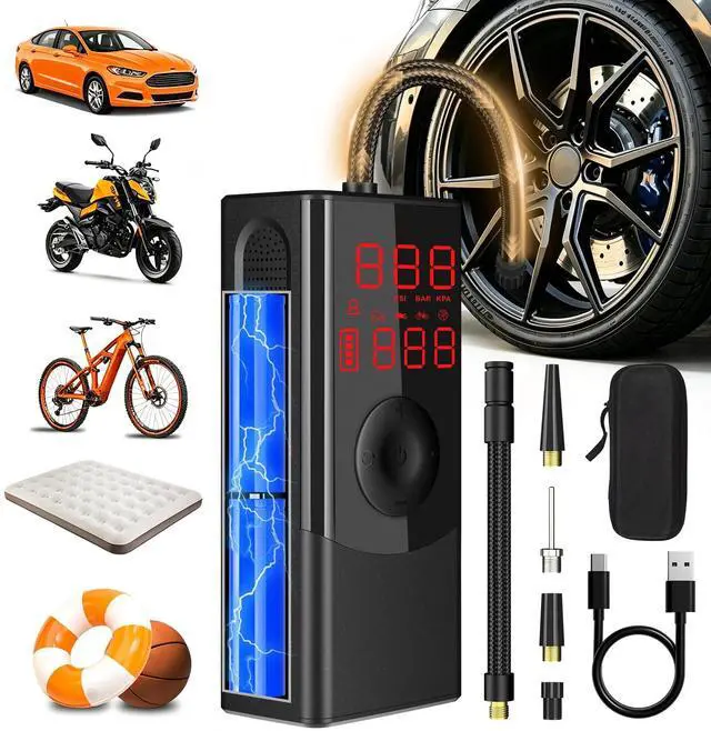 Main image of Tire Inflator Portable Air Compressor,150PSI Cordless Air Pump for Car