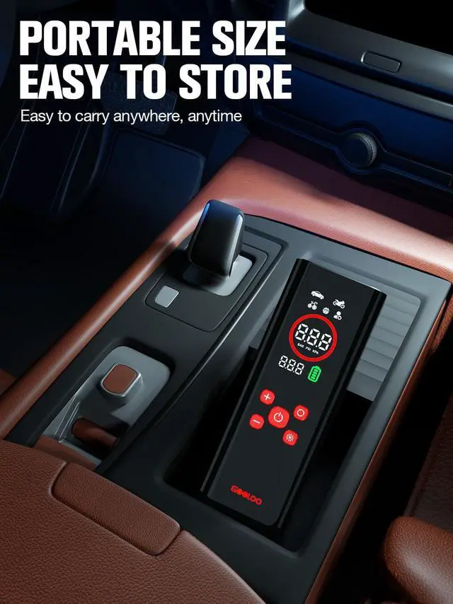 Alt view image 7 of 7 - AP150 PRO Tire Inflator Portable Air Compressor,Color LED Screen