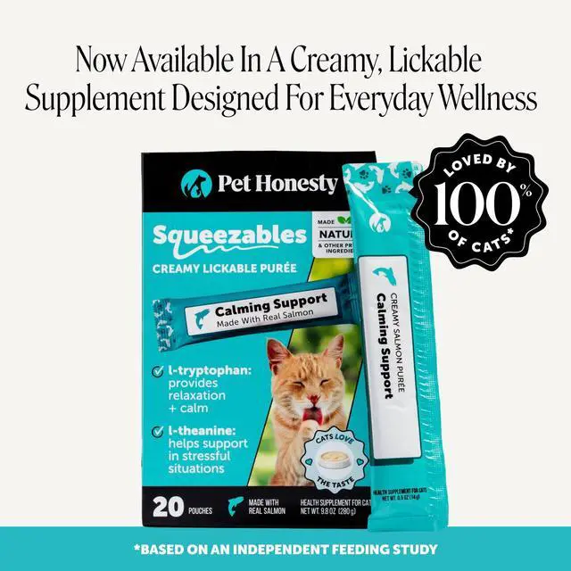 Alt view image 6 of 7 - Cat Calming Treats for Anxiety Relief - Dual Texture Crunchy Creamy Calming Chews for Cats - Feline Stress Relief Behavior Support for Travel, Vet Visits, Grooming, Separation Anxiety (30-Day Supply)