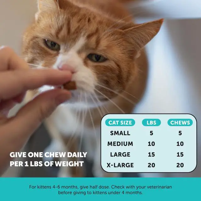 Alt view image 7 of 7 - Cat Calming Treats for Anxiety Relief - Dual Texture Crunchy Creamy Calming Chews for Cats - Feline Stress Relief Behavior Support for Travel, Vet Visits, Grooming, Separation Anxiety (30-Day Supply)