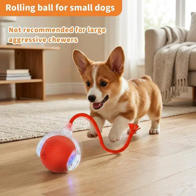 Alt view image 3 of 7 - Cat Toys for Indoor Cats Smart Automatic Bal Moving Chase Dogs Toy, Red