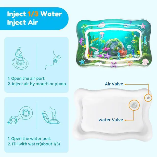 Alt view image 7 of 7 - Interactive Cat Toys for Indoor Cats Water Mat with Floating Fish