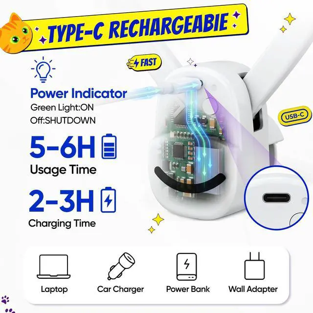 Alt view image 5 of 7 - Interactive Cat Toys for Indoor Cats Automatic Electric Flying Bird Feather Mouse Toy - Best Kitten & Adult Cat Enrichment Mouse cat Toy Hanging Electric Kitty Toys for Bored Cats