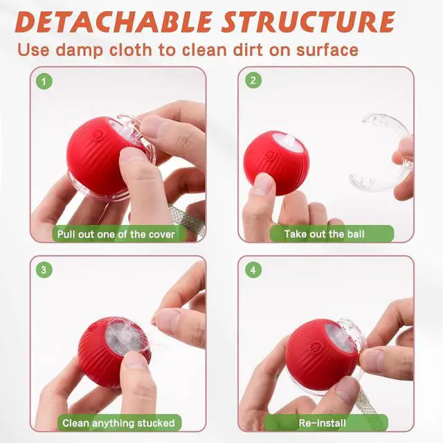 Alt view image 5 of 7 - 2 Packs Speed 2.0 Tail Interactive Cat Toys for Indoor Cats, Moving Cat Toy