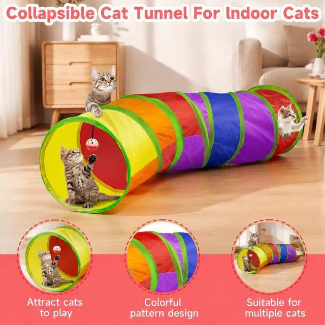Alt view image 7 of 7 - 33PCS Cat Toys Variety Pack for Indoor Cats, Kitten Toys Cat Tunnel