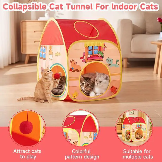 Alt view image 3 of 7 - 33PCS Cat Toys Variety Pack for Indoor Cats, Kitten Toys Cat Tunnel