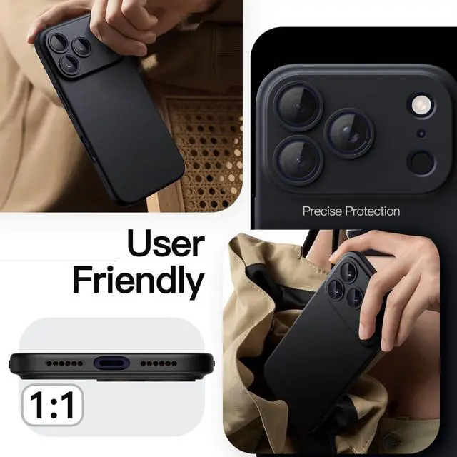 Alt view image 7 of 7 - Slim Case for iPhone 17 Pro Max, Black