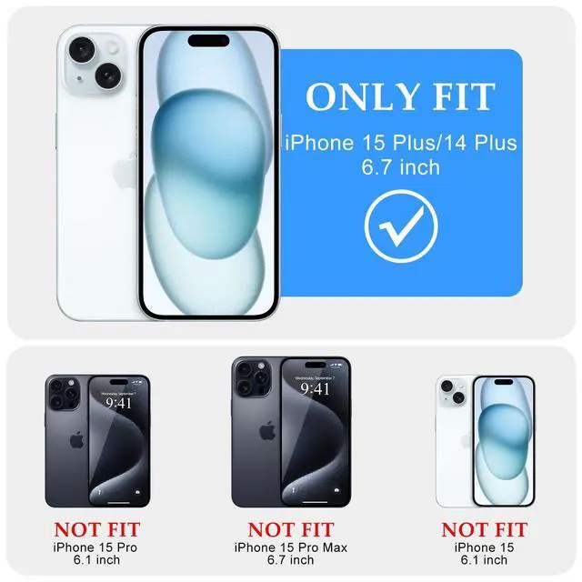 Alt view image 2 of 7 - for iPhone 15Plus/14Plus Case Wavy Frame Translucent, Stone