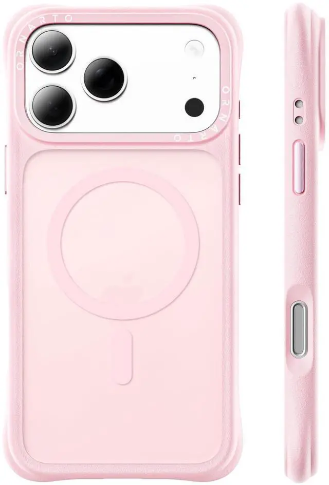 Main image of Magnetic for iPhone 17 Pro Case, Slim Matte Translucent, Chalk Pink