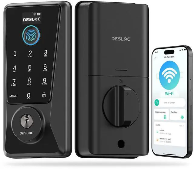 Main image of WiFi Fingerprint Smart Keypad Door Lock D110 Plus with App Control