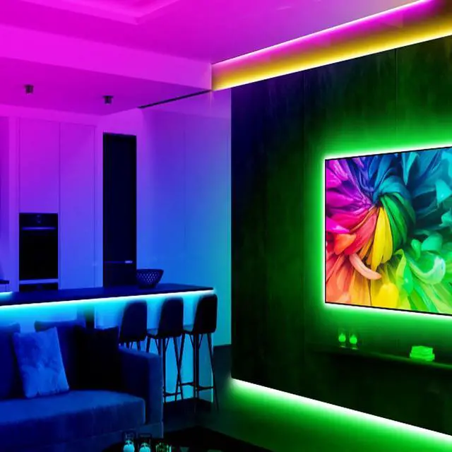 Alt view image 2 of 7 - Aroste 16.4-Foot RGB neon Light Strip, Festive Decoration Light Strip