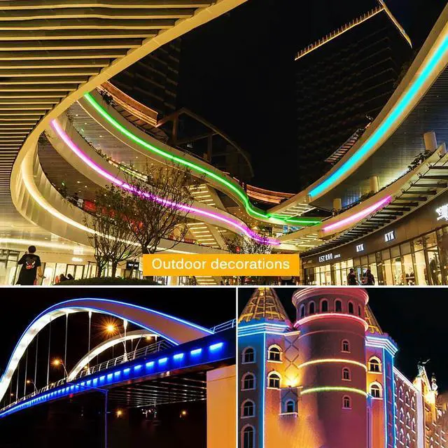 Alt view image 3 of 7 - Aroste 16.4-Foot RGB neon Light Strip, Festive Decoration Light Strip