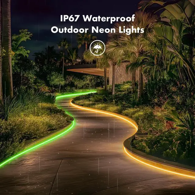 Alt view image 6 of 7 - Aroste 16.4-Foot RGB neon Light Strip, Festive Decoration Light Strip
