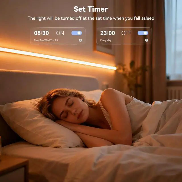 Alt view image 7 of 7 - RGB COB LED Strip Light 32.8ft/10m,Color Changing Dimmable Super Bright Strip Light 24V,Work with Alexa/Google Assistant/Tuya Multicolor Flexible Tape Light,for TV,Bedroom,Party DIY Decoration