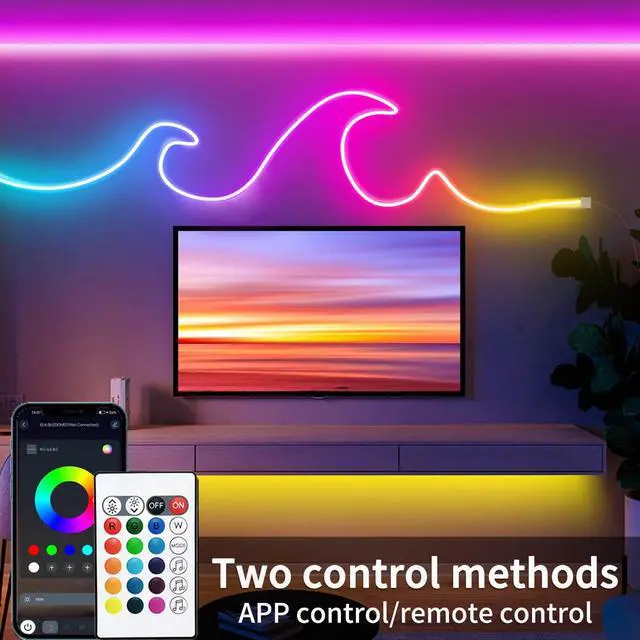 Alt view image 2 of 6 - Aroste 50-Foot RGB neon Light Strip, Festive Decoration Light Strip