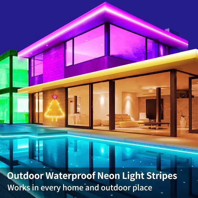 Alt view image 4 of 6 - Aroste 50-Foot RGB neon Light Strip, Festive Decoration Light Strip