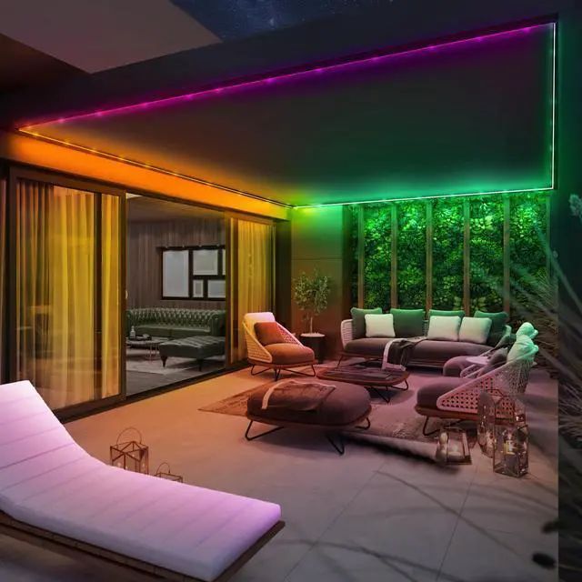Alt view image 5 of 7 - LED Tape Lights RGB Tunable White, Cuttable, Linkable - 20FT