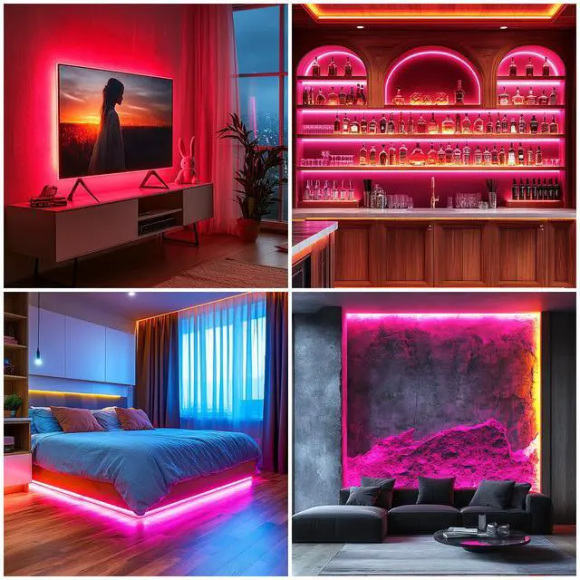 Alt view image 3 of 7 - Short RGB COB LED Strip Lights 1152 LEDs 5V USB (6.56FT/2M)