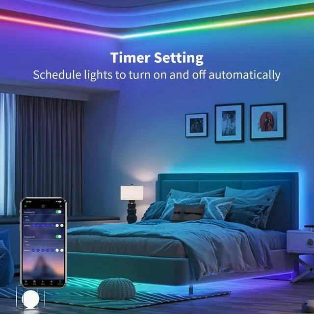 Alt view image 6 of 7 - 52FT LED Neon RGB+IC Lights IP65 Waterproof Outdoor Lights 2 Rolls
