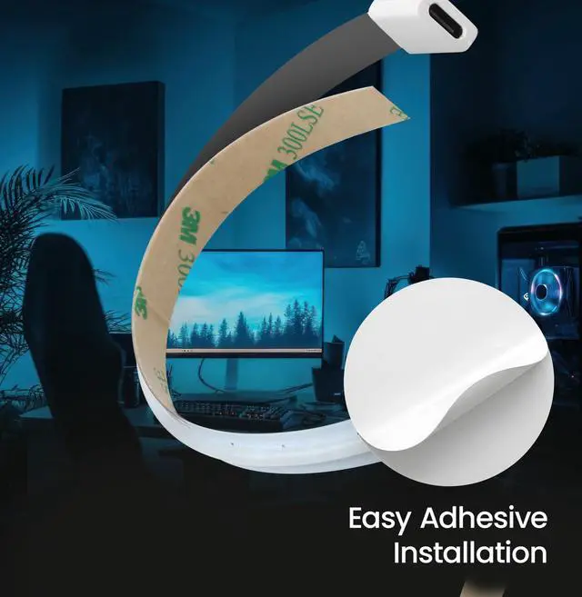 Alt view image 7 of 7 - LED Tape Light COB TAPE240/COB/RGB - Color Changing, Remote, Thin 10mm - 20 ft,