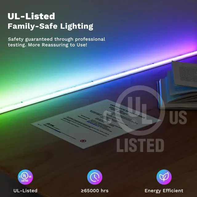 Alt view image 4 of 7 - LED Strip Lights,RGB Smart IC COB LED Strip Light Color Chasing,24ft Multicolor Flexible LED Tape Light,Music Sync with APP Control,Addressable DIY 16M Colors,for Cabinet,Bedroom,Party Decor