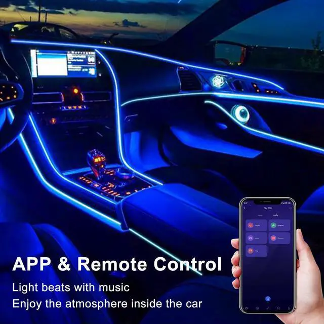 Alt view image 3 of 7 - RGB COB LED Strip Light,DC24V 576leds/m Music Synchronized Color Change APP and Bluetooth Remote Control 9.84FT/3M,Indoor RGB COB Strip Light for Bedroom,Game Room,Bar,Party