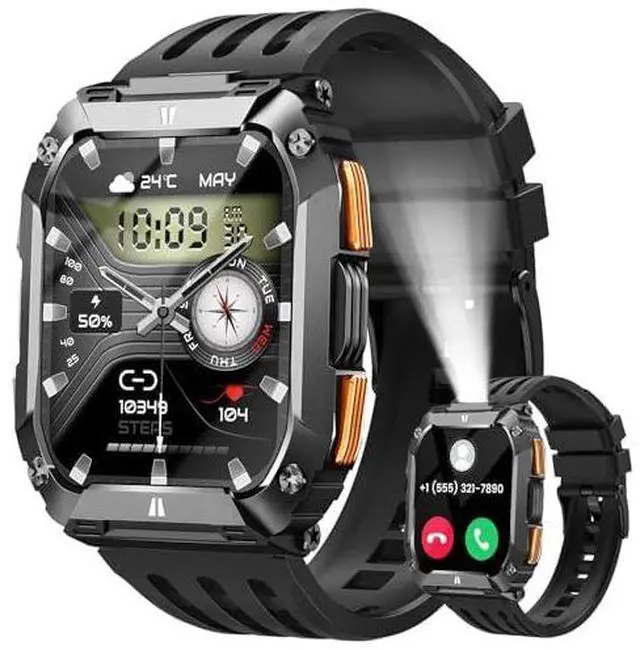Main image of 1.95'' Smart Watches for Men(Flashlight&100 Days Battery Life)