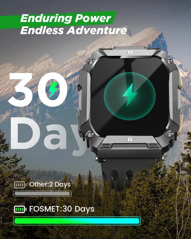 Alt view image 4 of 7 - 1.95'' Smart Watches for Men(Flashlight&100 Days Battery Life)