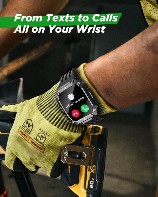 Alt view image 6 of 7 - 1.95'' Smart Watches for Men(Flashlight&100 Days Battery Life)