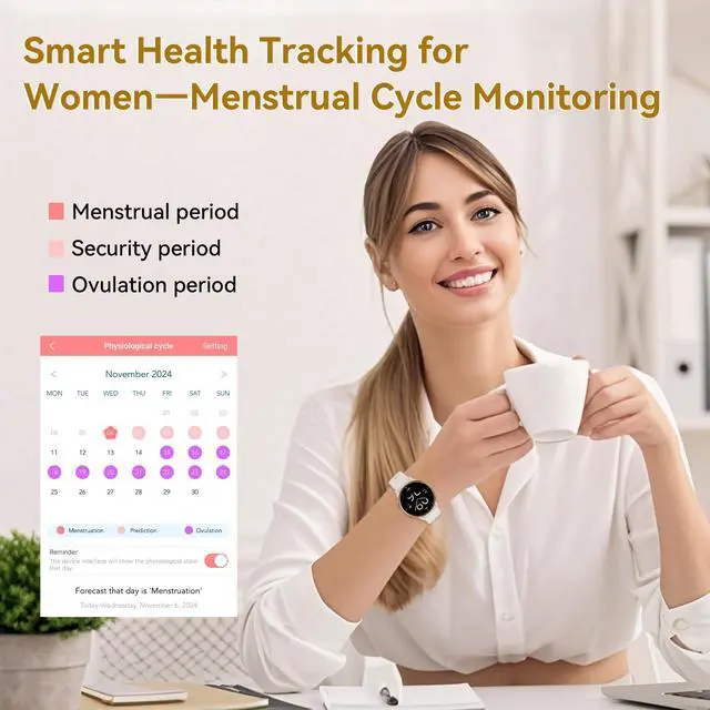 Alt view image 3 of 7 - Smart Watches for Women, Fitness Tracker with Heart Rate & SpO2 Monitor, IP67 Waterproof Activity Tracker for Men & Women, Smart Watch for iPhone & Android