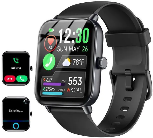 Main image of Smart Watches for Women/Men, 2 Bands, Compatible for Android iPhone