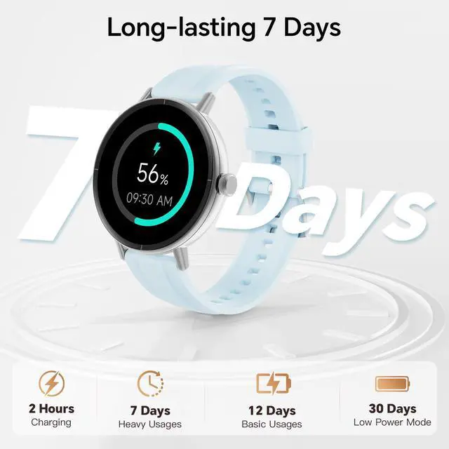 Alt view image 6 of 7 - Smart Watches for Men Women,1.57" Screen,Answer/Make Calls, 2 Straps