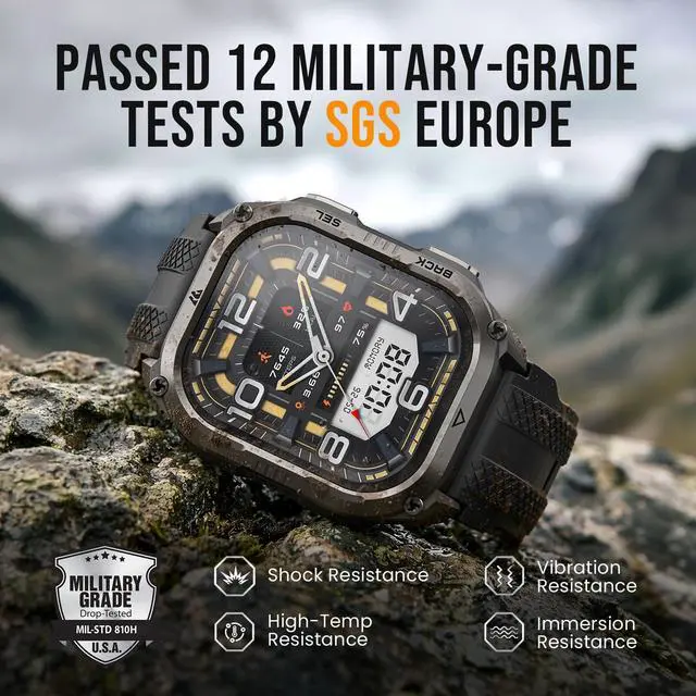 Alt view image 2 of 7 - Pulse 2 Smart Watch with GPS, 5 ATM/IP69 Waterproof, 15-Day Battery