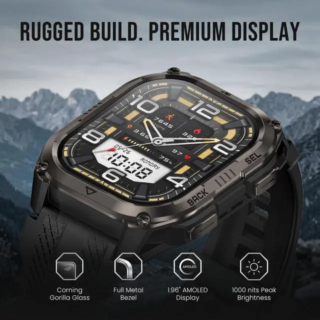 Alt view image 3 of 7 - Pulse 2 Smart Watch with GPS, 5 ATM/IP69 Waterproof, 15-Day Battery