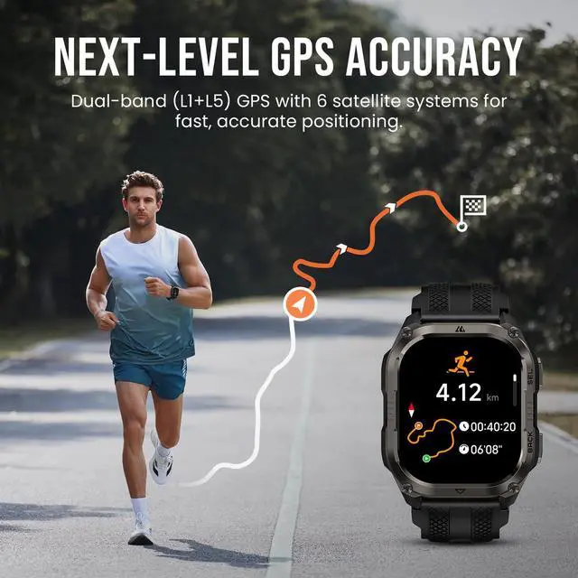 Alt view image 5 of 7 - Pulse 2 Smart Watch with GPS, 5 ATM/IP69 Waterproof, 15-Day Battery
