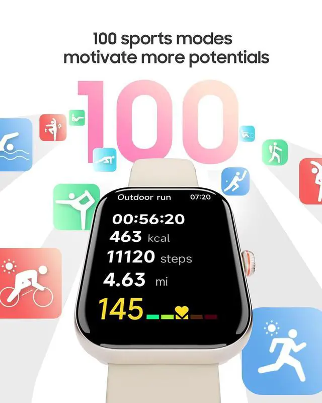 Alt view image 4 of 6 - 1.91" Smart Watch for Women with ALEXA, Fitness Watch for Android iOS Phone