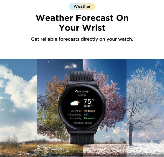 Alt view image 7 of 7 - Moto Watch 120 - Premium Bluetooth Smartwatch with AMOLED Display, 10-Day Battery, Heart Rate & SpO2 Tracking, Fitness & Health Monitoring, Compatible with Android and iPhone - Phantom Black