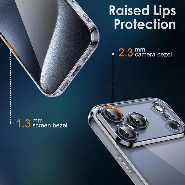Alt view image 4 of 7 - Clear TPU Case for iPhone 17 Pro Max with Camera Protection, Ultra Slim, Shockproof, Anti-Yellowing, Scratch-Resistant, Wireless Charging Compatible, Enhanced Grip (for iPhone 17 Pro Max)