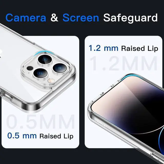 Alt view image 5 of 6 - Case for iPhone 14 Pro, Anti-Yellowing, Clear