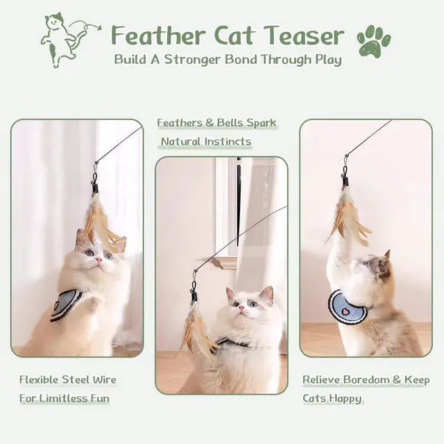 Alt view image 3 of 7 - 40-Pack Cat Toys for Indoor Cats & Kittens, Interactive Cat Toy