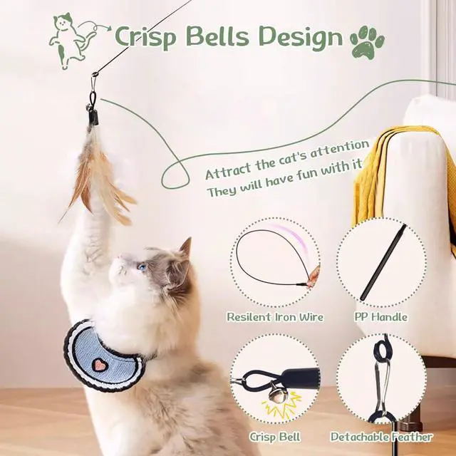 Alt view image 4 of 7 - 40-Pack Cat Toys for Indoor Cats & Kittens, Interactive Cat Toy