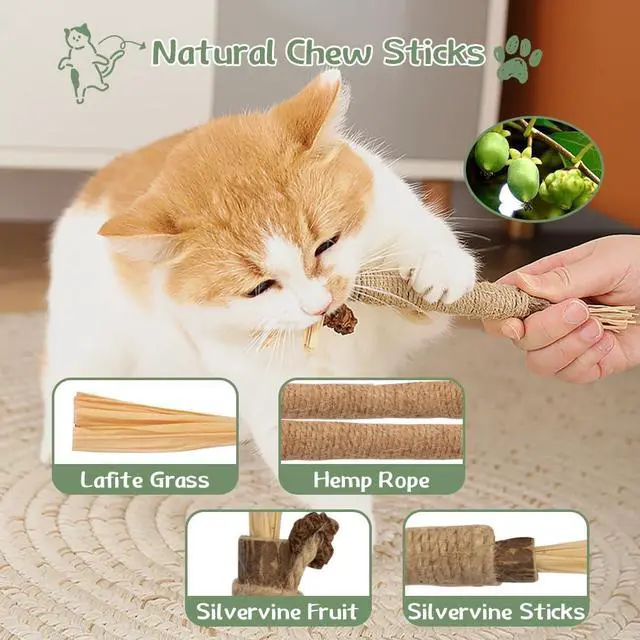 Alt view image 6 of 7 - 40-Pack Cat Toys for Indoor Cats & Kittens, Interactive Cat Toy